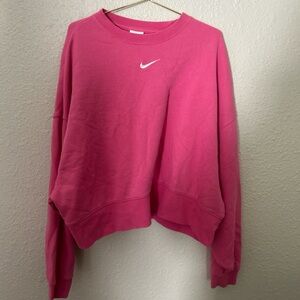 Nike Fuchsia Crewneck with White Logo